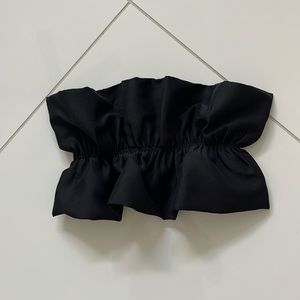 Black bandeau top